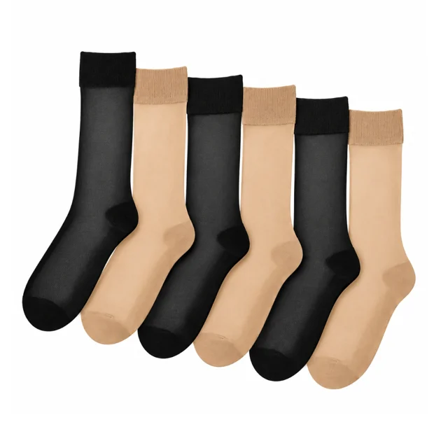 جوراب پارازین ۲ ربع کفدار ۱/۲۰ بسته ۶ عددی 🧦
