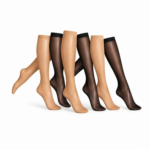 جوراب زیرزانو سه ربع ۱/۲۰ بسته ۶ عددی 🧦