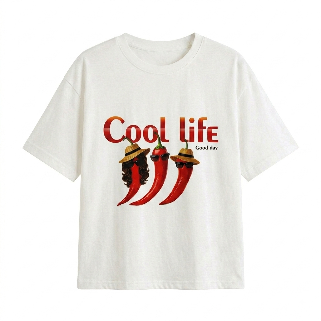 تیشرت باکسی زنانه مدل Cool life